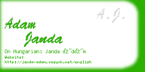 adam janda business card